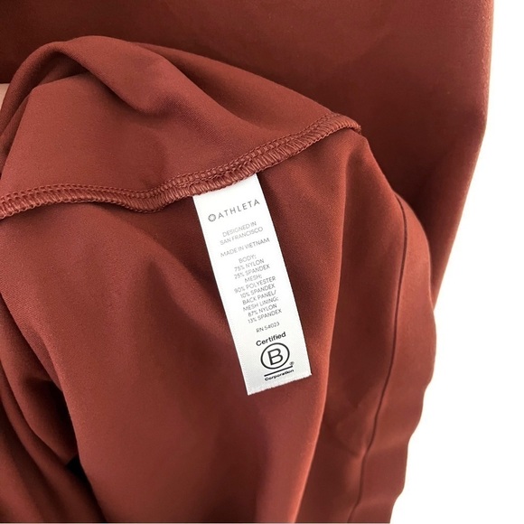 ATHLETA | Hyper Focus Dress Size Small Dried Cinnamon Rust - Picture 9 of 9